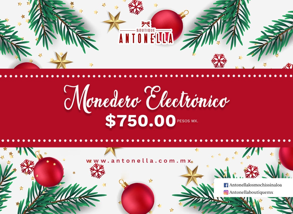 Monedero electrónico navideño
